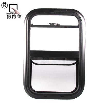 High strength caravan/RV/motorhome pull-lifting window with double-deck hollow glass